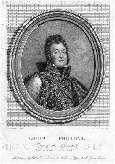 Louis Philippe I, King of France, 19th century.Artist: W Alais