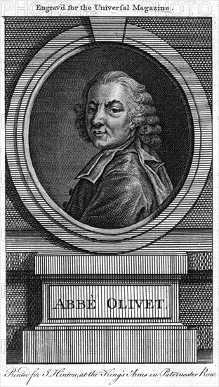 Pierre-Joseph Thoulier d'Olivet, French clergyman and man of letters, 18th century. Artist: Unknown