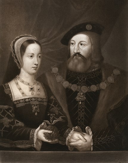 'Mary Tudor and Charles Brandon, Duke of Suffolk', 1515, (1902). Artist: Unknown