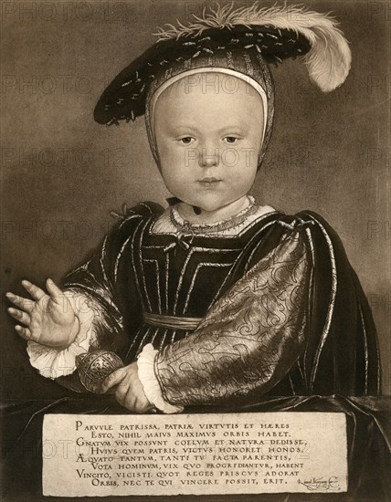 'Prince Edward, later King Edward VI', c1540, (1902).Artist: Bruckmann