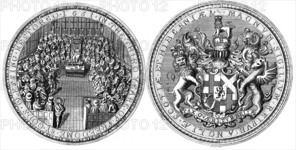 The Great Seal of the Commonwealth of England, 1651 (1785).Artist: Goldar
