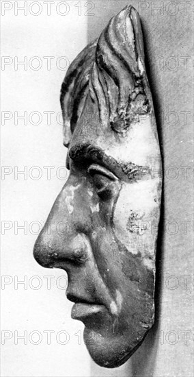 Death mask of Admiral Lord Nelson. Artist: Unknown