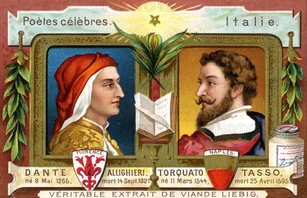 Dante Allighieri and Torquato Tasso, c1900. Artist: Unknown