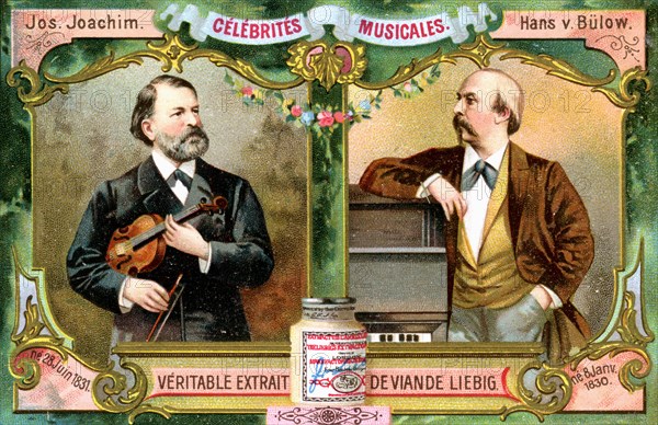 Joseph Joachim and Hans von Bulow, c1900. Artist: Unknown