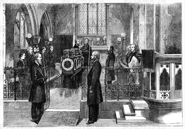 The funeral of Benjamin Disraeli (1804-1881), British prime minister, late 19th century. Artist: Unknown