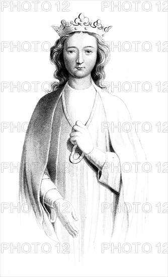 Eleanor of Castile (1241-1290), 1851.Artist: Henry Colburn