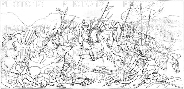 The Battle of Hastings, 1066, (1833). Artist: T Henwood