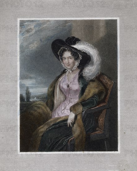 'Mary Elizabeth, Baroness of Clifford', 1828.Artist: J Wright