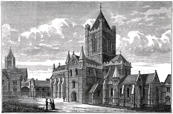 Christ Church Cathedral, Dublin, c19th century. Artist: Unknown