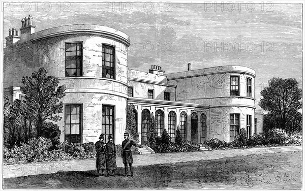 Residence of the Chief Secretary for Ireland, Phoenix Park, Dublin. Artist: Unknown