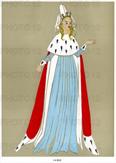 Costume of 1486, early to mid 20th century. Artist: Unknown