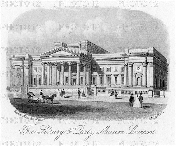Free Library and Derby Museum, Liverpool, 1 May 1864. Artist: Unknown