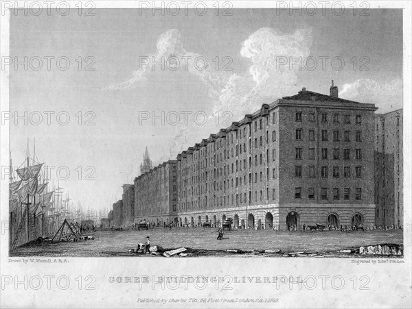 Goree Buildings, Liverpool, 1828.Artist: William Westall