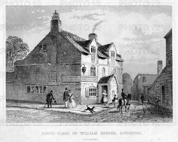 'Birth-Place of William Roscoe, Liverpool, Lancashire', 19th century. Artist: Unknown