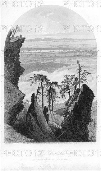 The Catskills, Sunrise from South Mountain, 1873.Artist: Appleton & Co