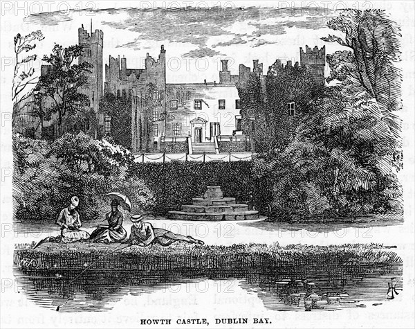 Howth Castle, Dublin Bay, 19th century. Artist: Unknown