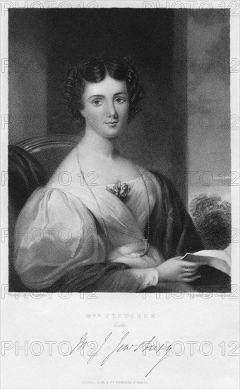 'Mrs Fletcher', c1830s.Artist: J Cochran