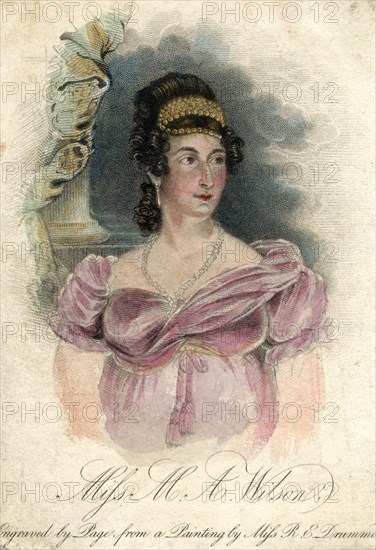 Miss M A Wilson, c1820-1850Artist: Rose Emma Drummond