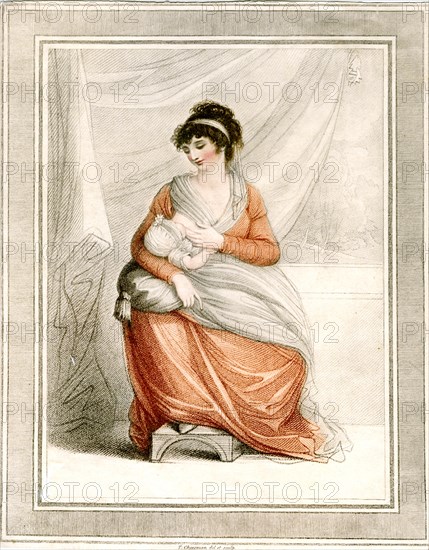 'Woman breastfeeding', c1780-1820Artist: Thomas Cheesman