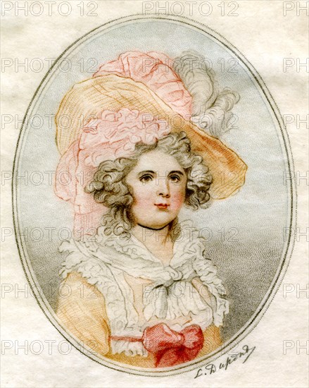 'Portrait of a woman', 18th century.Artist: Louis Dupont