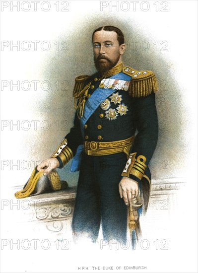 Alfred, Duke of Edinburgh, c1900. Artist: JS Virtue