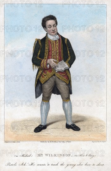 Mr Wilkinson as Michael in Free and Easy, 1822.Artist: R Cooper