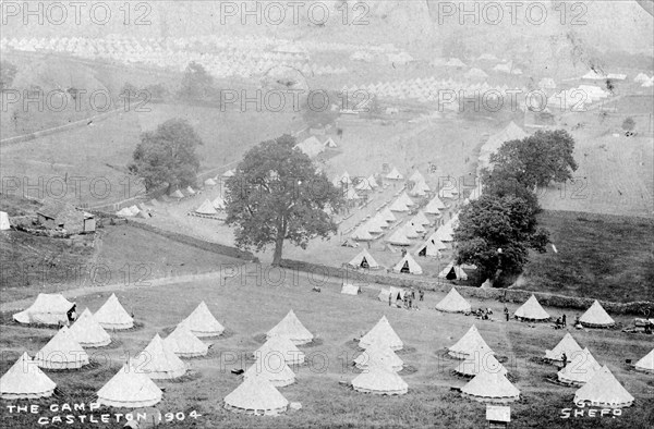Tents at Castleton, 1904.Artist: Shefo