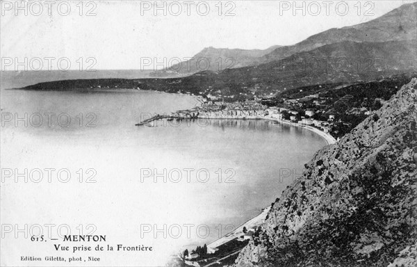 Menton, France, 1902.Artist: Giletta