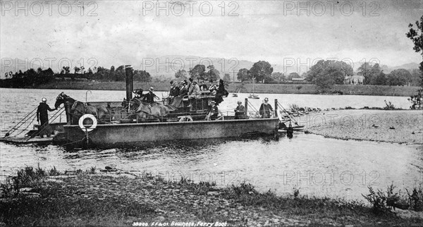 Bowness ferry boat, 1902. Artist: Unknown