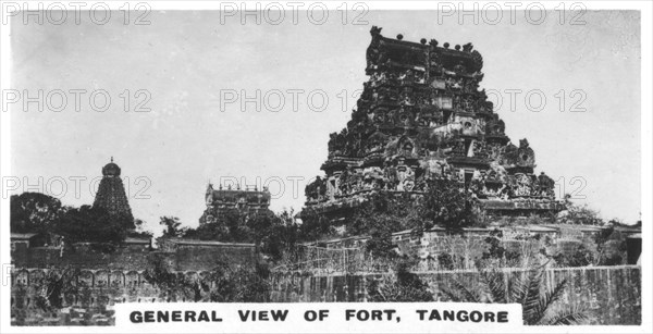 General view of fort, Tangore, Tamil Nadu, India, c1925. Artist: Unknown