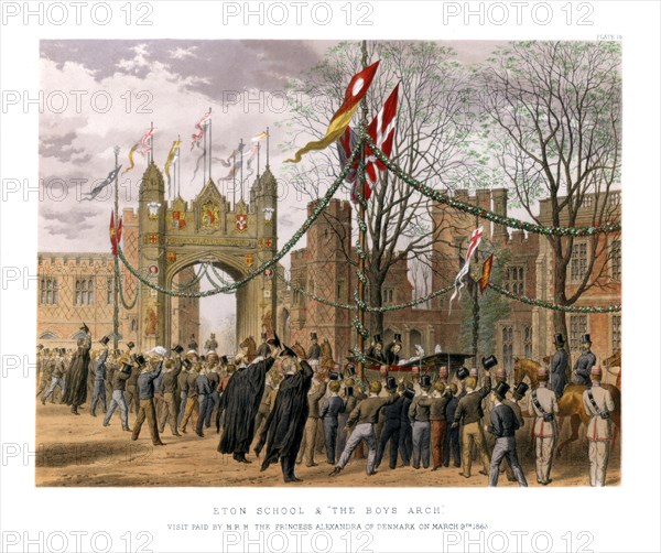 'Eton School & 'The Boys Arch', c19th century. Artist: Unknown