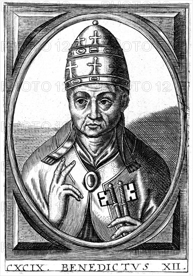 Benedict XII, Pope of the Catholic Church. Artist: Unknown