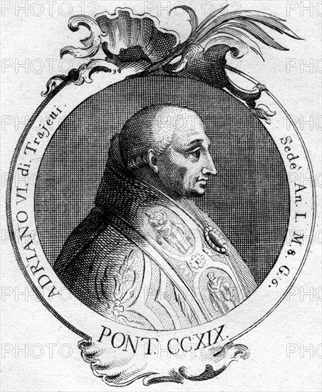 Pope Adrian VI. Artist: Unknown