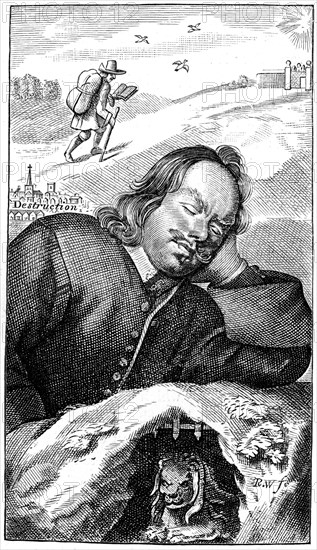 Bunyan's Dream, 1680, (1893). Artist: Unknown