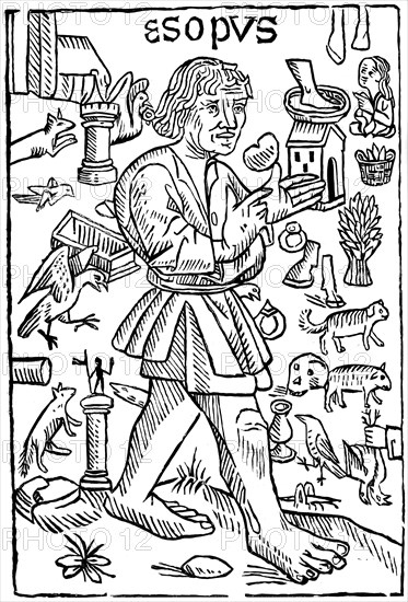 Aesop, 15th century (1893). Artist: Unknown