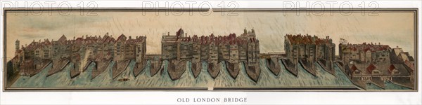Old London Bridge, c1600 (1893). Artist: Unknown