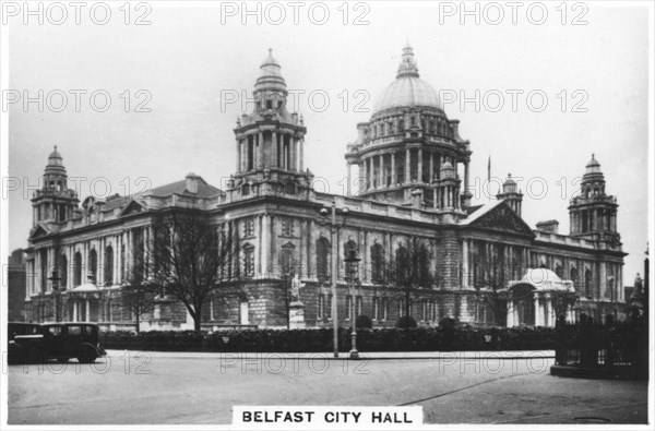Belfast City Hall, 1937. Artist: Unknown
