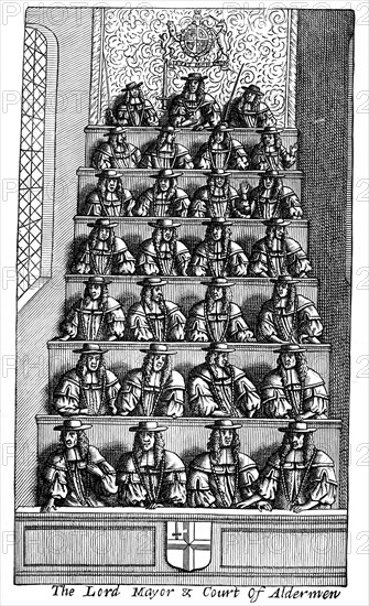 The Lord Mayor and the Court of Aldermen, London, 1681 (1894). Artist: Unknown