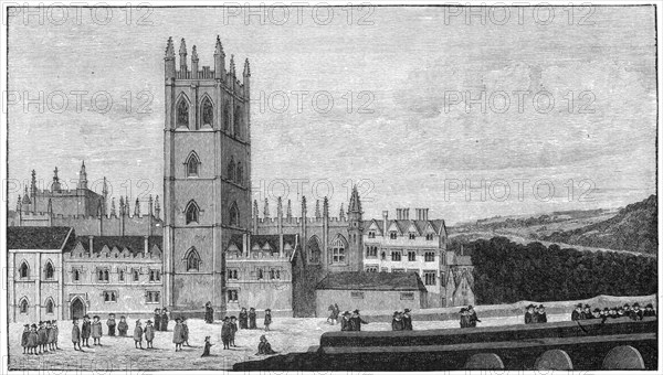 Magdalen College, Oxford, 17th century, (1894). Artist: Unknown