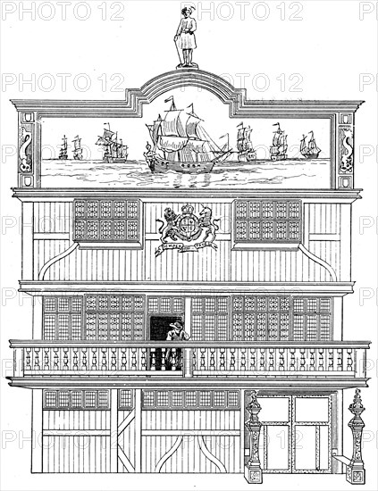 Front of the old East India House, London, 1894. Artist: Unknown