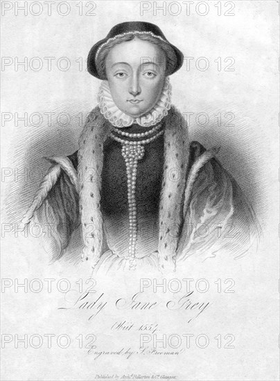 Lady Jane Grey, Queen of England. Artist: Freeman