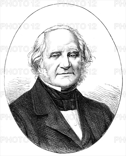 George Peabody (1795-1869), American banker and philanthropist. Artist: Unknown