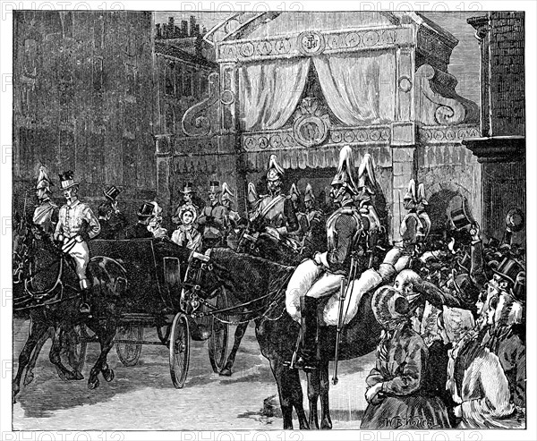 Entry of the Princess Alexandra into London, late 19th century. Artist: Unknown