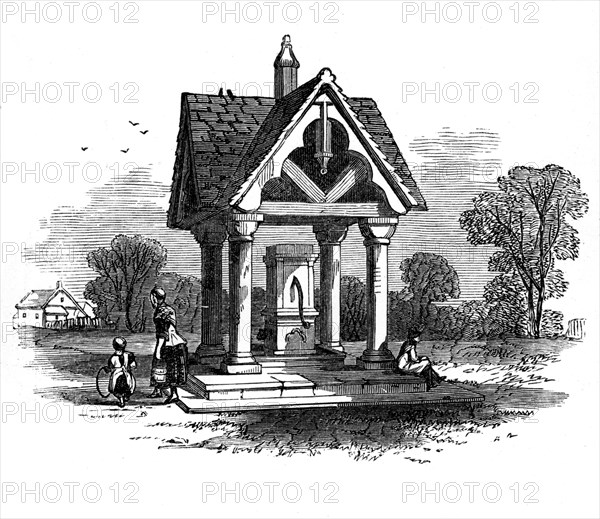 The well on Ockley Green, Surrey, 19th century. Artist: Unknown