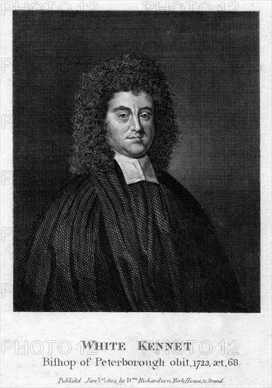 White Kennet (1660-1728), historian and Bishop of Peterborough, 1803. Artist: Unknown