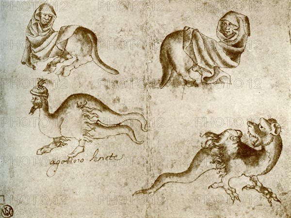 Studies by Agostino of Siena, 1913. Artist: Agostino of Siena