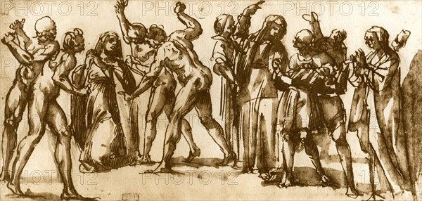 Studies by Luca Signorelli, 1913Artist: Luca Signorelli