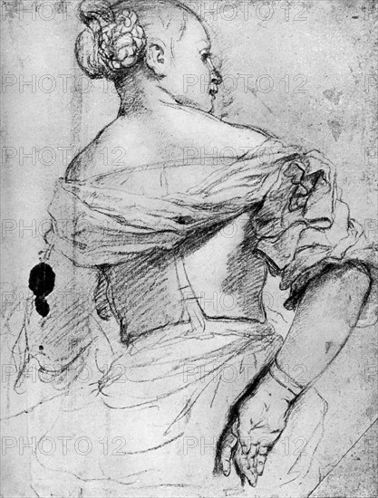 Study of a woman, 1913.Artist: Paolo Veronese