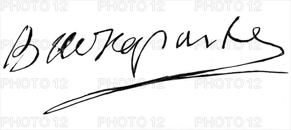 Napoleon's signature when he was commandant of artillery in 1793, (1840). Artist: Napoleon Bonaparte I