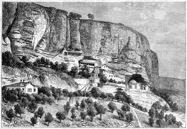 Grottoes of Djoufout-Kaleh, Russia, 1890.Artist: Taylor